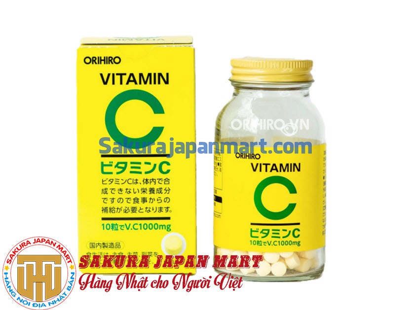 Viên uống bổ sung Vitamin c Orihiro 300 viên